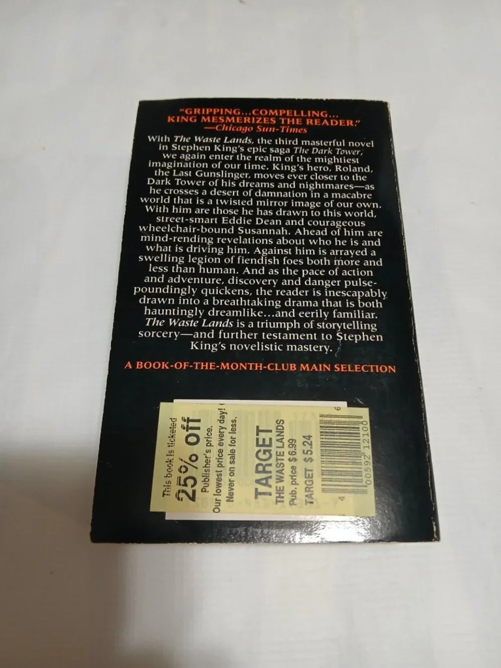 Stephen King The Waste Lands The Dark Tower III Signet 1993 1st Print Paperback